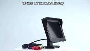 A 4.3-inch display kit and backup camera with 12 LED lights. This kit provides a night vision parking system for cars SUVs