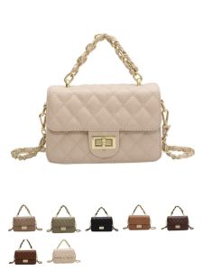 Mini Womens Handbag Sample Room Soft Decoration Display Pure Color Small Fragrance Style Diamond Grid Chain Handbag