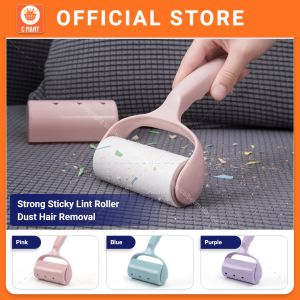 Strong Sticky Lint Roller Dust Hair Removal Cover Refillable Remove for Clean Bedroom Carpet Hair Fur Dust Refill