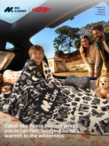 OU PONT | Fleece Thickened Outdoor Camping Leisure Nap Blanket