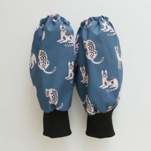 Home Use Waterproof Sleeve Covers Short Style Elastic Cuff Anti-Oil Stain Easy Clean Simple Ins Style Sleeve Tube for Household