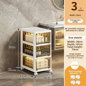 Jeko&Jeko | Narrow Space Bathroom Shelf Storage Cabinet