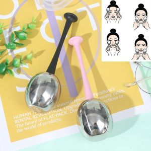 2pcs Stainless Steel Facial Cryo Ice Globes Energy Beauty Ball Eye and Face Massage Roller Reduce Puffiness Get Acne Free Remove Fatigue Stainless Ice Hockey Beauty Ball Facial cryo ice globes face Eye Massage Skin Care