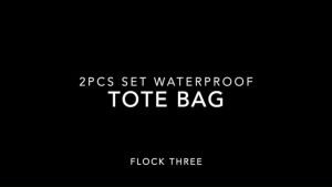FLOCK THREE 2pcs Pack Cute Design Female Tote Bag Large Capacity Double Compartments Handbag SG Local Stock Shopping Bag