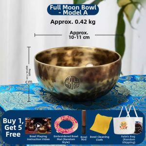 ZANGCUN | Handcrafted Full Moon Singing Bowl for Yoga Healing Meditation