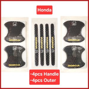 Stiker Pintu Outer Handle Motif Carbon Bahan Silicone