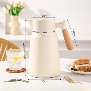 New 316L Stainless Steel Red Insulated Water Bottle Large Capacity Hot Water Pot Home Use Thermal Flask Luxury Style 2L Capacity