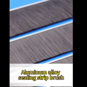 Aluminum Alloy Door Brush Strip H Type Door Garage Seal Strip Brush For Industrial/Home/Garage Door
