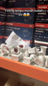 Fitting Colok Plus Saklar On / Tempat Lampu