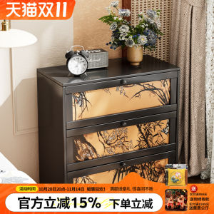 Multi-Drawer Bedroom Nightstand Storage Cabinet Five-Drawer Home Use Multi-Layer Drawer Style Storage Cabinet for Bedroom