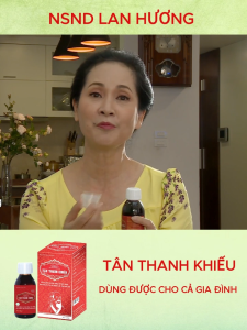 Siro ho Tân Thanh Khiếu 120ml trị viêm xoang viêm mũi dị ứng ho khan ho có đờm