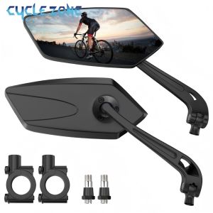 360 Degree Adjustable Bicycle Rear View Mirror MTB Road Bike Handlebar Rearview Mirrors Electric Bike Cycling Safety Accessories