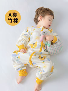 Lightweight Baby Sleeping Bag for Spring Autumn And Summer Cotton Muslin Blanket Divide Legs Air Conditioned Room Anti-Kick Four Seasons Universal