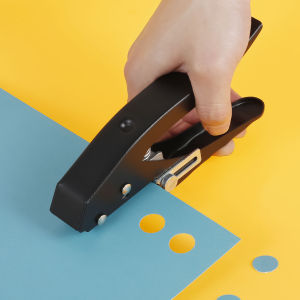 Single Hole Punch 15 มม. รอบเจาะรูเครื่องมือกระดาษ Punch วงกลมที่แม่นยํา Hole Puncher มือถือขอบแถบ Hole Puncher
