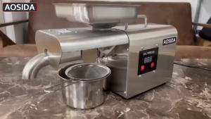 Máy ép dầu ăn thực vật nóng và lạnh dùng trong gia đình thương hiệu Anh Quốc AOSIDA 999A - Công suất 1000W - Năng suất 4-6kg/giờ - Hàng Chính Hãng (BH 1 NĂM)