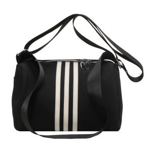 Oxford Cloth Fitness Bag Womens Fashion Sporty Satchel Crossbody Bag for Short Trips Casual Chic Style Zipper Closure