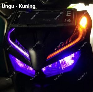 LAMPU ALIS RUNNING 30CM BERJALAN 2 MODE WARNA DRL LED PLUS WELCOME LIGHT MODEL PIPIH ULTRA SLIM FLEXIBEL MOBIL MOTOR