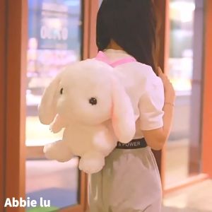 Rabbit bag Bunny Backpack School Bag Doll Plush Toy Birthday Valentine Christmas Gift For Kids Birthday Gift Abbie Lu