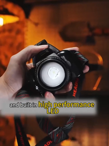 Super Bright Zoomable LED Headlamp Rechargeable Waterproof High Power Camping Fishing Light Sensor 6 Modes Red COB Warning Light Wave Control Digital Display Type-C USB Output Adjustable Angle