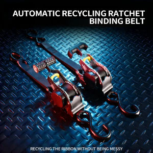 Buckle Tie-Down Belt Cargo Straps For Car Truck Cargo Accessories With Metal Buckle Tow Rope