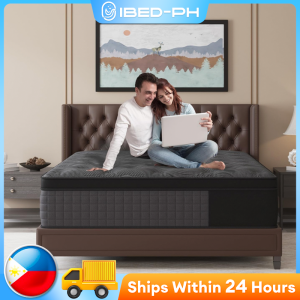 Mattress 7.87 Inch Black Spring Mattress Queen Size Foam And Pocket Springs Medium Firmness Isolates Motion Edge Support