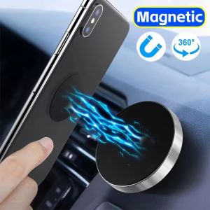 Magnetic Car Phone Holder Portable Mirror Shower Wall Mount Magnetic Sticker Hands-Free Phone Stands for Magsafe IPhone 16 15Pro