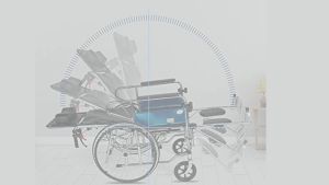[READY STOCK] HEAVY DUTY Hospital Reclining Detachable Wheelchair | Kerusi Roda Berbaring - 18 Inches [MDA Approved]