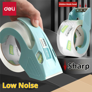 deli | 1 Set 1.9 inches/4.8cm Tape Dispenser & Tape For Packaging Shipping and Mailing Quiet and Smooth No Splitting or Tearing.
