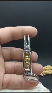 Gantungan kunci motor gantungan kunci stainless steel Model Budha Baru