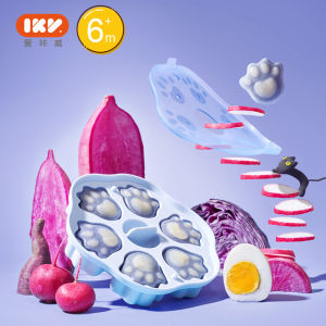 Baby Round Steamed Cake Molds Cat Paw Shaped Heat Resistant