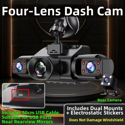 Sentinel Mode 360 Degree HD Dual Camera Car Dash Cam