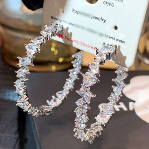 MESU.ACC | Irrregular Diamond Flash Fashion Simple Earrings