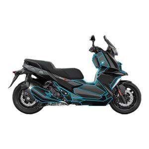 MOYUMO | Carbon Fiber PVC Protection Tank Sticker BMW C400X 2021-2023 Accessories