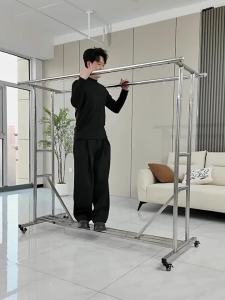 YIXUAN | Stainless Steel Foldable Telescopic Windproof Floor-standing Drying Rack