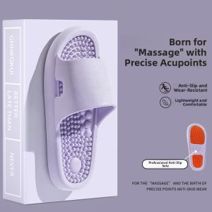MONLEYTA | Indoor Home Slippers Foot Bottom Massage Anti-Slip Deodorant Men Women Shoes Comfortable Household Slippers All Seasons