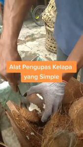 Alat Pembuka Pengupas Batok Kelapa Tua & Pisau Ari Kelapa