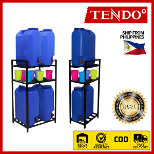 TENDO Water Container Rack Metal Water Gallon Rack Stand with Additional Layer