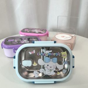 Hộp Đựng Cơm Trưa Bằng Thép Không Gỉ 304 Hoạt Hình Dễ Thương Cho Học Sinh Hộp Đựng Cơm Trưa Di Động Hộp Đựng Cơm Trưa Trẻ Em Hộp Đựng Thức Ăn Trưa
