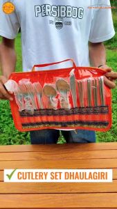 COD Dhaulagiri CUTLERY SET 13 IN 1- Alat Makan Set Camping Hiking Outdoor- Perlengkapan Alat Masak