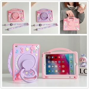 For HONOR Pad X7 8.7 inch 2025 Tablet Kids Cute Melody Safe Silicone Stand Strap Case Cover Pen Slot
