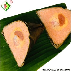 [Bánh tét Trà Cuôn Hai Lý tại Trà Vinh] Bánh Ú Gấc nhân mặn