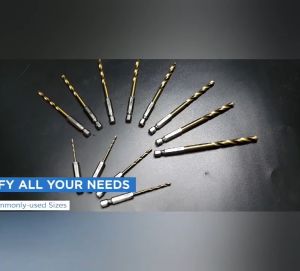 JIANTAI 13 PCS Titanium Coated Drill Bit Set with Hex Shank 135 Degree Tip High Speed Steel Drill Bits Kit for Steel Aluminum Copper Soft Alloy Steel Size from 1.5-6.5mm