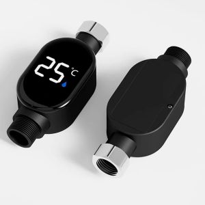 2025 Mẫu Mới Không Tiêu Thụ Điện Có LED Nhiệt Kế Nước Vòi Sen Có Thể Xem Được Kiểm Soát Nhiệt Độ Tắm Vòi Sen Nhiệt Kế