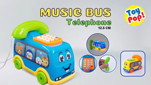 YD-6 Mainan Anak Bus Phone Music Bisa Nyala
