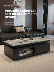 MOSU | Modern Luxe Minimalist Rock Slab Coffee Table