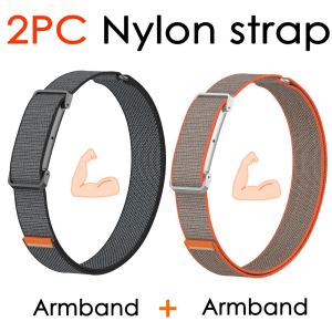 Nylon Bicep Strap for Google Fitbit Air Band Fitness Tracker Bicep Training Strap Replacement Armband for Google Fitbit Air Band