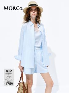 MO&Co. | New Summer Lightweight Long-staple Cotton Striped Suit