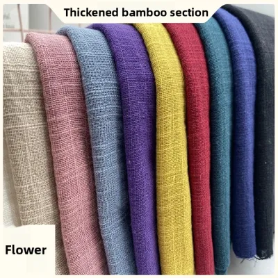 Thickened Hemp Cotton Linen Fabric 100% Cotton Bamboo Rayon for Men Women Childrens Casual Dresses Pants Nightwear