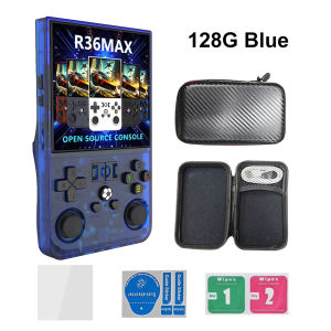 R36MAX Handheld Retro Game Console Open Source R36S 4.0" IPS Screen Portable Pocket Video Game Player 128G Kid Gifts