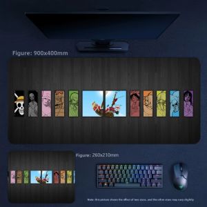 Bandai | Two-dimensional Animation ONE PIECE Character Series Leather Mouse Pad Wrist Guard Non-slip Oversized Cute Decorative Table Mat